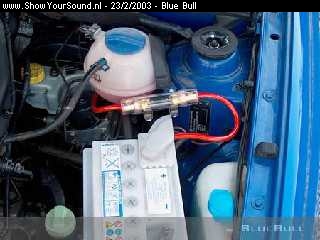 showyoursound.nl - Blue Bulls Ice Install . . . - Blue Bull - 18.jpg - 150A fuse . . .